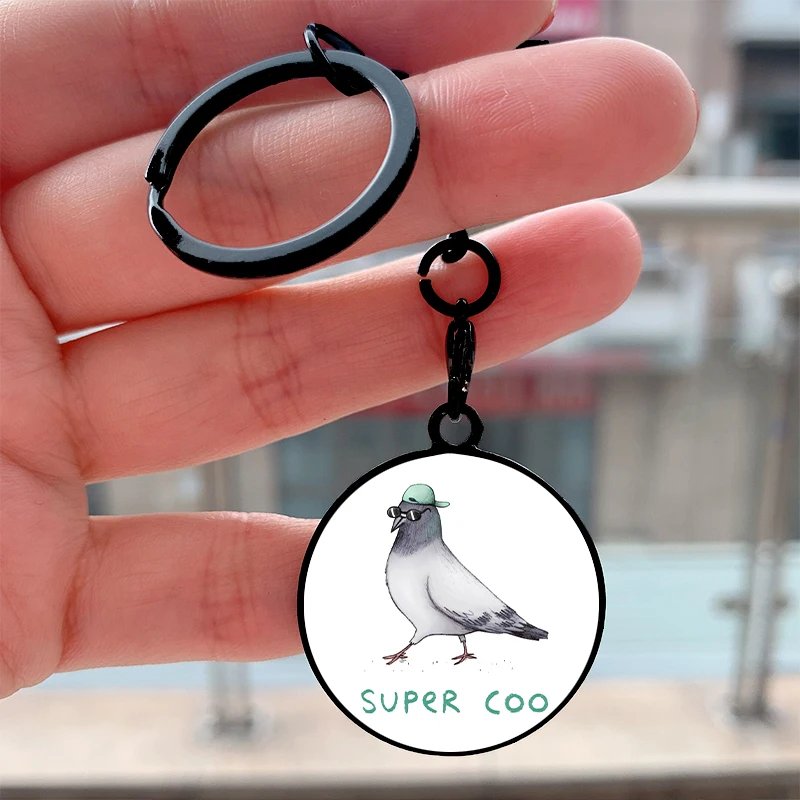 Fashion Super Coo pigeon Cool Key Tag Motorcycles Cars Backpack Chaveiro Keychain For Friends Key Ring Gifts Accessories
Fashion Super Coo pigeon Cool Key Tag Motorcycles Cars Backpack Chaveiro Keychain For Friends Key Ring Gifts Accessories