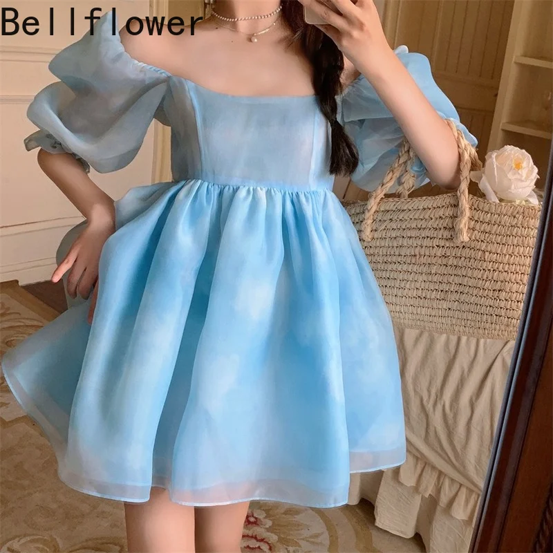 Evening Party Dresses Women Short Puff Sleeve Fashion Summer Dress Girls Blue Sky Clouds Ball Gown Princess Dress SEXI Robe
Evening Party Dresses Women Short Puff Sleeve Fashion Summer Dress Girls Blue Sky Clouds Ball Gown Princess Dress SEXI Robe