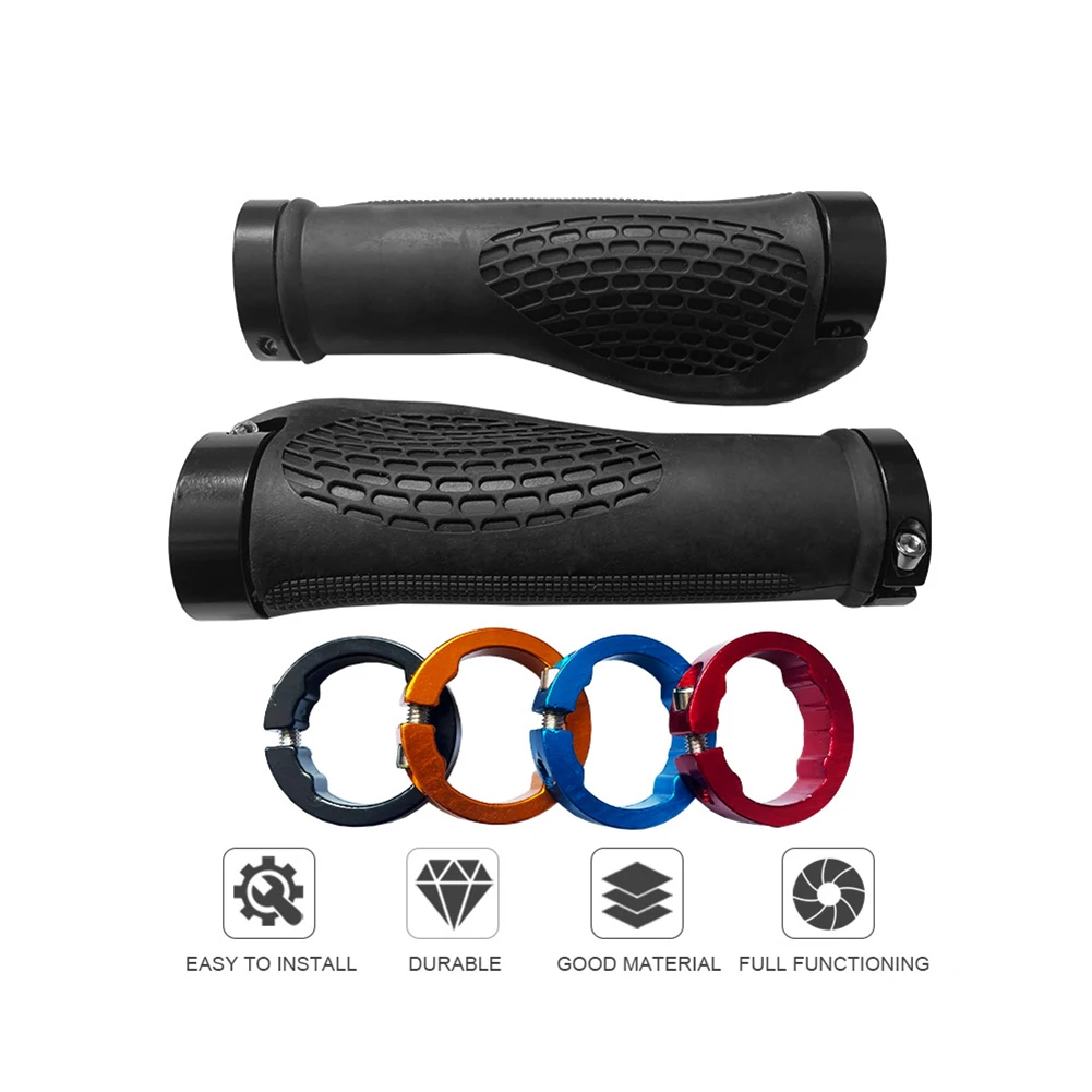 1 Pair Double Lock Bicycle Handlebar Grips MTB Mountain Handlebar Grips Rubber Locking Handle Bar Cycling Accessories Parts
1 Pair Double Lock Bicycle Handlebar Grips MTB Mountain Handlebar Grips Rubber Locking Handle Bar Cycling Accessories Parts