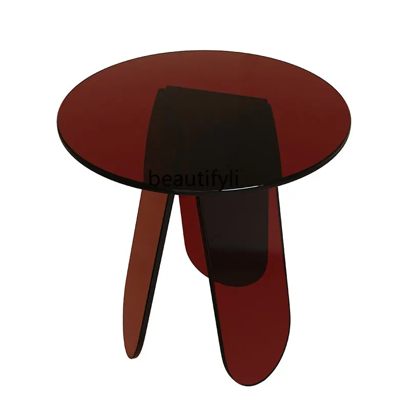 Современный минималистичный красочный дизайнерский креативный современный стеклянный боковой столик
Современный минималистичный красочный дизайнерский креативный современный стеклянный боковой столик