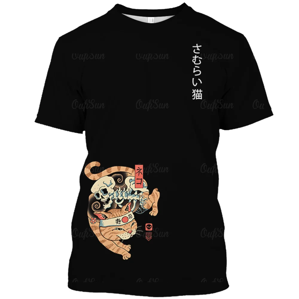 Футболка мужская с рисунком самурайского кота, Повседневная модная рубашка в стиле оверсайз, с принтом японского кота, цвет черный, 6XL
Футболка мужская с рисунком самурайского кота, Повседневная модная рубашка в стиле оверсайз, с принтом японского кота, цвет черный, 6XL