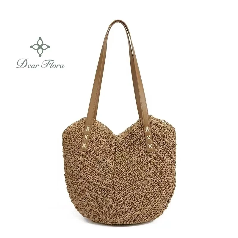 Women's Hit Fashion Beach Travel Straw Knitting Tote Bag Large Capacity New Designer Square Handbag Casual Portable Shoulder Bag
Women's Hit Fashion Beach Travel Straw Knitting Tote Bag Large Capacity New Designer Square Handbag Casual Portable Shoulder Bag