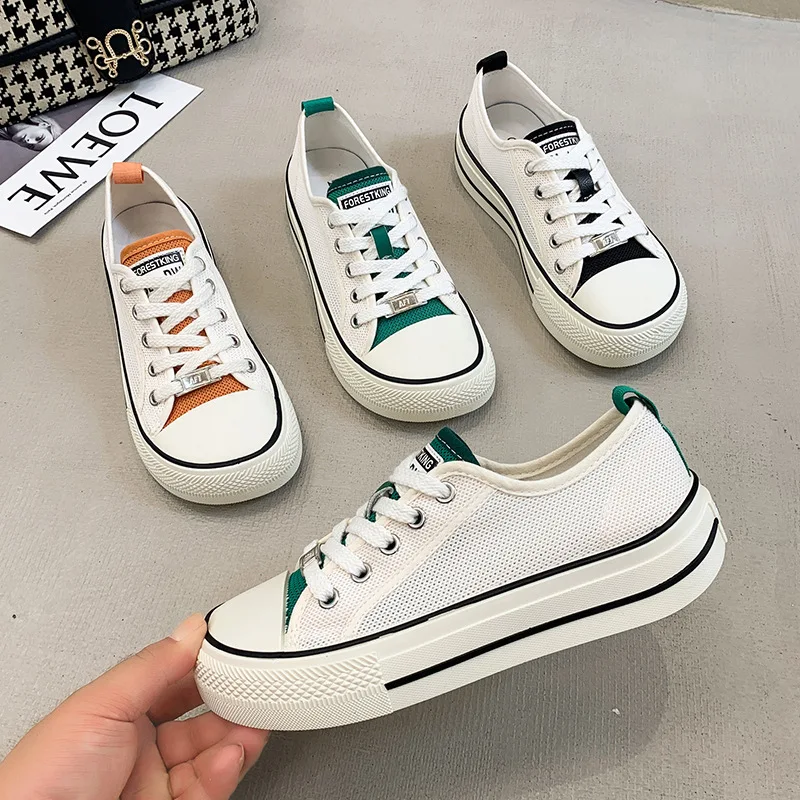 TOPHQWS Korean Fashion Designer Women Sports Shoes Breathable Mesh Canvas Sneakers Casual Lace Up Vulcanized Flat Shoes Women
TOPHQWS Korean Fashion Designer Women Sports Shoes Breathable Mesh Canvas Sneakers Casual Lace Up Vulcanized Flat Shoes Women