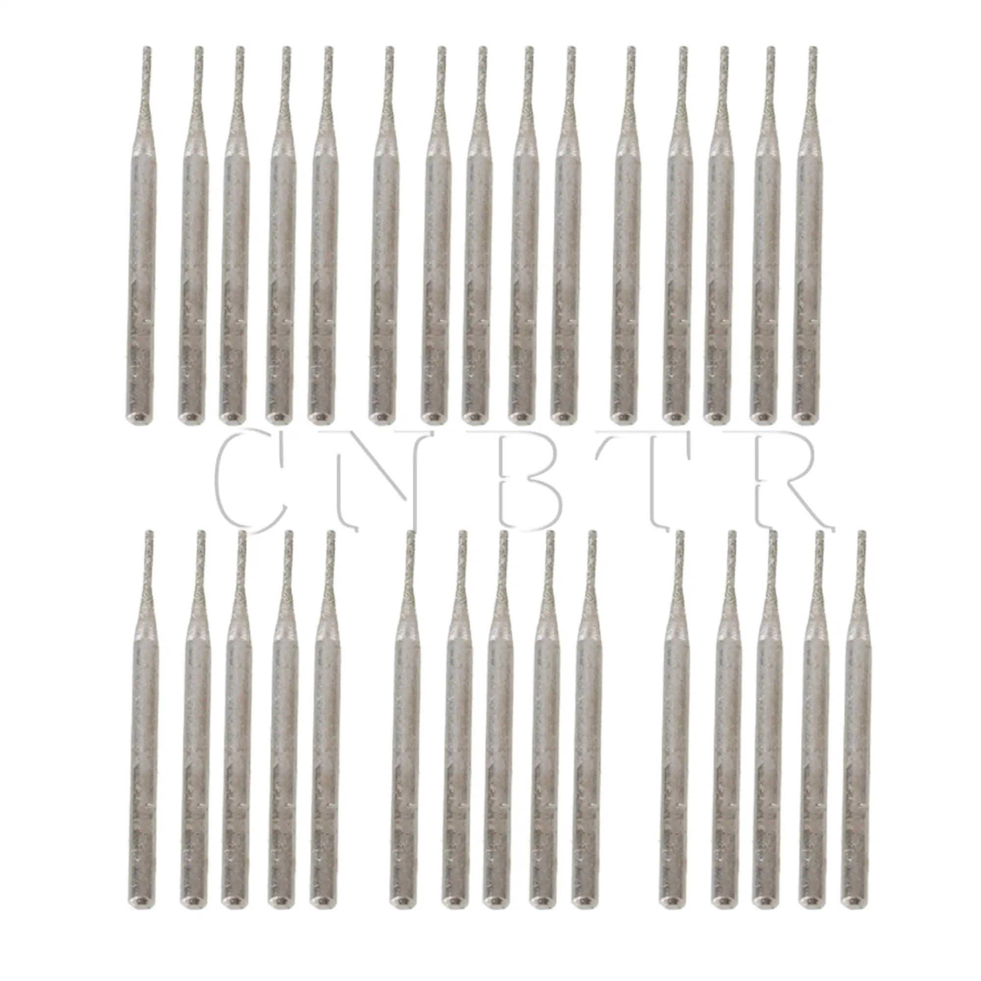 CNBTR 30pcs Diamond Burr Bits Drill Engraving Carving Rotary Tool 1mm/2mm/3mm Cylindrial Point
CNBTR 30pcs Diamond Burr Bits Drill Engraving Carving Rotary Tool 1mm/2mm/3mm Cylindrial Point