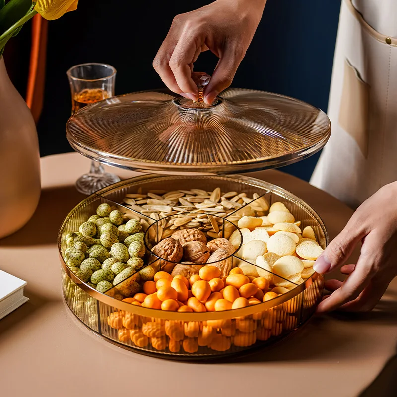 Light Luxury Fruit Plate Living Room Grid Dry Fruit Plate Home New Year Candy Dish Plastic Dried Fruit Snack Tray with Lid
Light Luxury Fruit Plate Living Room Grid Dry Fruit Plate Home New Year Candy Dish Plastic Dried Fruit Snack Tray with Lid