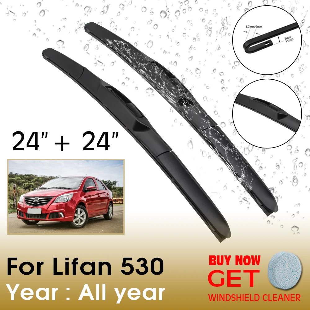 Car Wiper Blade For Lifan 530 24"+24" All year Front Window Washer Windscreen Windshield Wipers Blades Accessories
Car Wiper Blade For Lifan 530 24"+24" All year Front Window Washer Windscreen Windshield Wipers Blades Accessories
