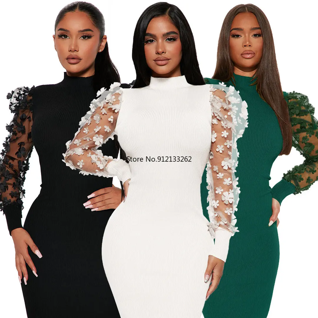 African Dresses for Women Autumn African Long Sleeve Green White Black Polyester Knee-length Dress African Clothes Women
African Dresses for Women Autumn African Long Sleeve Green White Black Polyester Knee-length Dress African Clothes Women