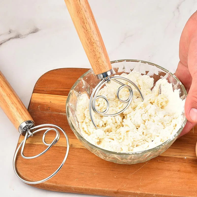 Stainless Steel Cake Pastry Dough Mixer Stick Egg Beater Large Hand Danish Dough Whisk Bread Mixer Kitchen Baking Blender Tools 
Stainless Steel Cake Pastry Dough Mixer Stick Egg Beater Large Hand Danish Dough Whisk Bread Mixer Kitchen Baking Blender Tools