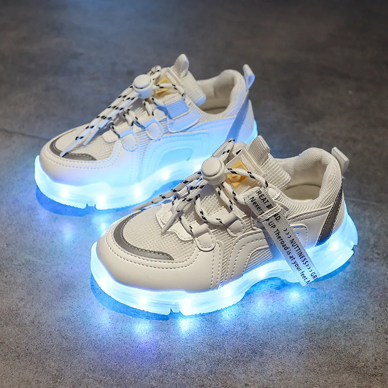 Size 25-36 Kids LED Glowing Shoes USB Charge Luminous Sneakers Fashion Girls Light Up Shoes Children Mesh Breathable Sneakers
Size 25-36 Kids LED Glowing Shoes USB Charge Luminous Sneakers Fashion Girls Light Up Shoes Children Mesh Breathable Sneakers