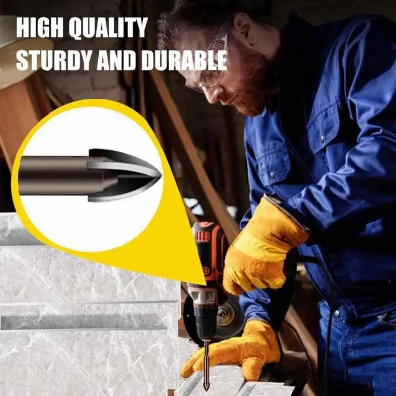 XIAOMI 5PCS Multifunctional Cross Hex Tile Drill Bits SetEfficient Universal Drilling Tool Hard Alloy Triangle Bit Tool Kit
XIAOMI 5PCS Multifunctional Cross Hex Tile Drill Bits SetEfficient Universal Drilling Tool Hard Alloy Triangle Bit Tool Kit