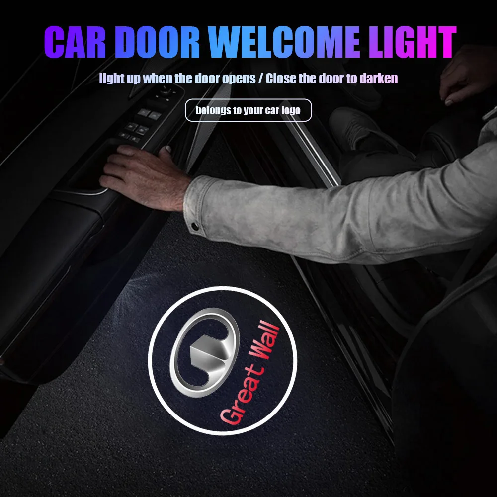 1pcs Car Door Decoration Light Welcome Lamp Wireless Laser Projector Auto Accessories For Great Wall C30 EV M5 H6 W7 Hover M4 H3
1pcs Car Door Decoration Light Welcome Lamp Wireless Laser Projector Auto Accessories For Great Wall C30 EV M5 H6 W7 Hover M4 H3