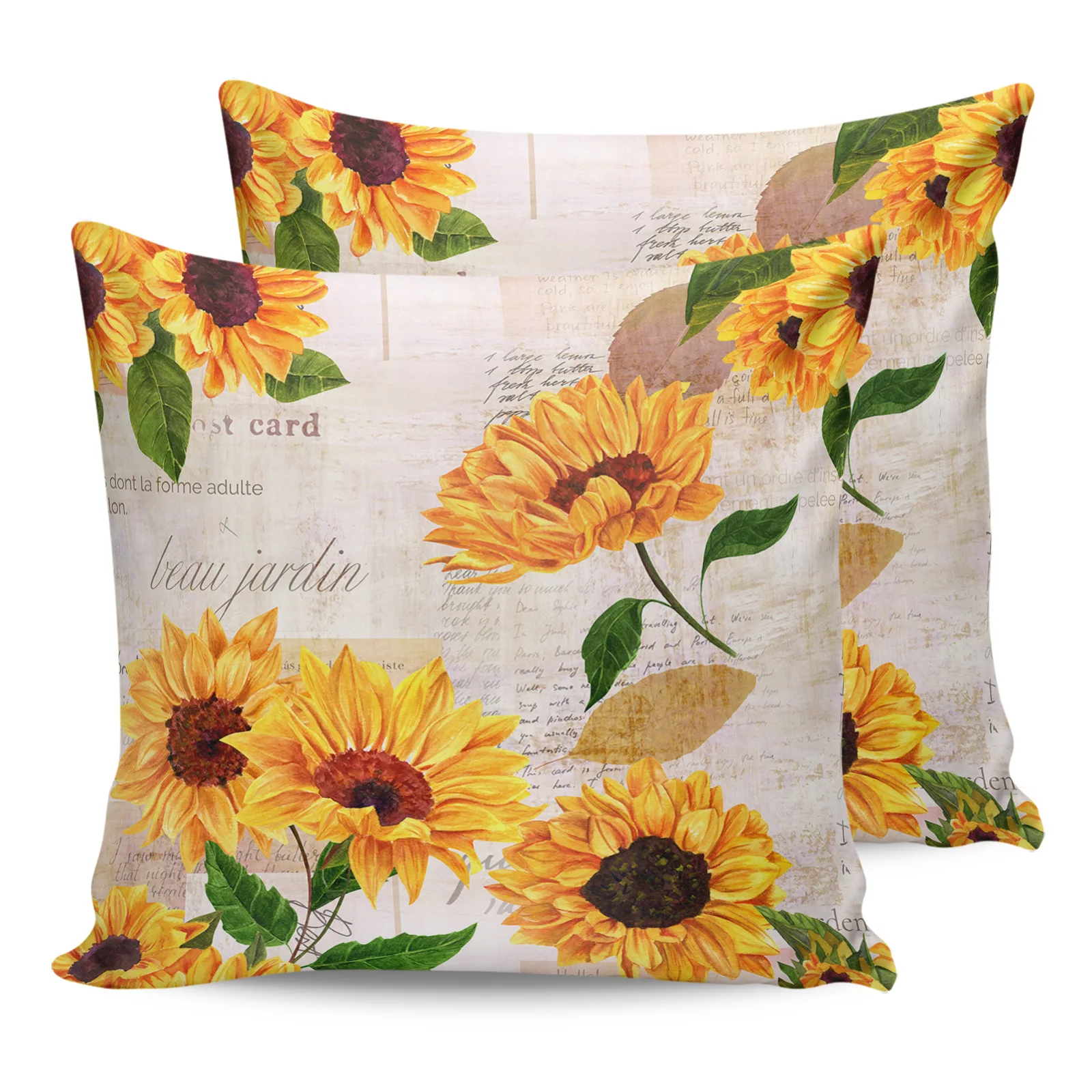 2PCS Pillowcases Sunflowers Cushion Cover Home Bedding Living Room Decorative Couch Throw Pillow Case
2PCS Pillowcases Sunflowers Cushion Cover Home Bedding Living Room Decorative Couch Throw Pillow Case