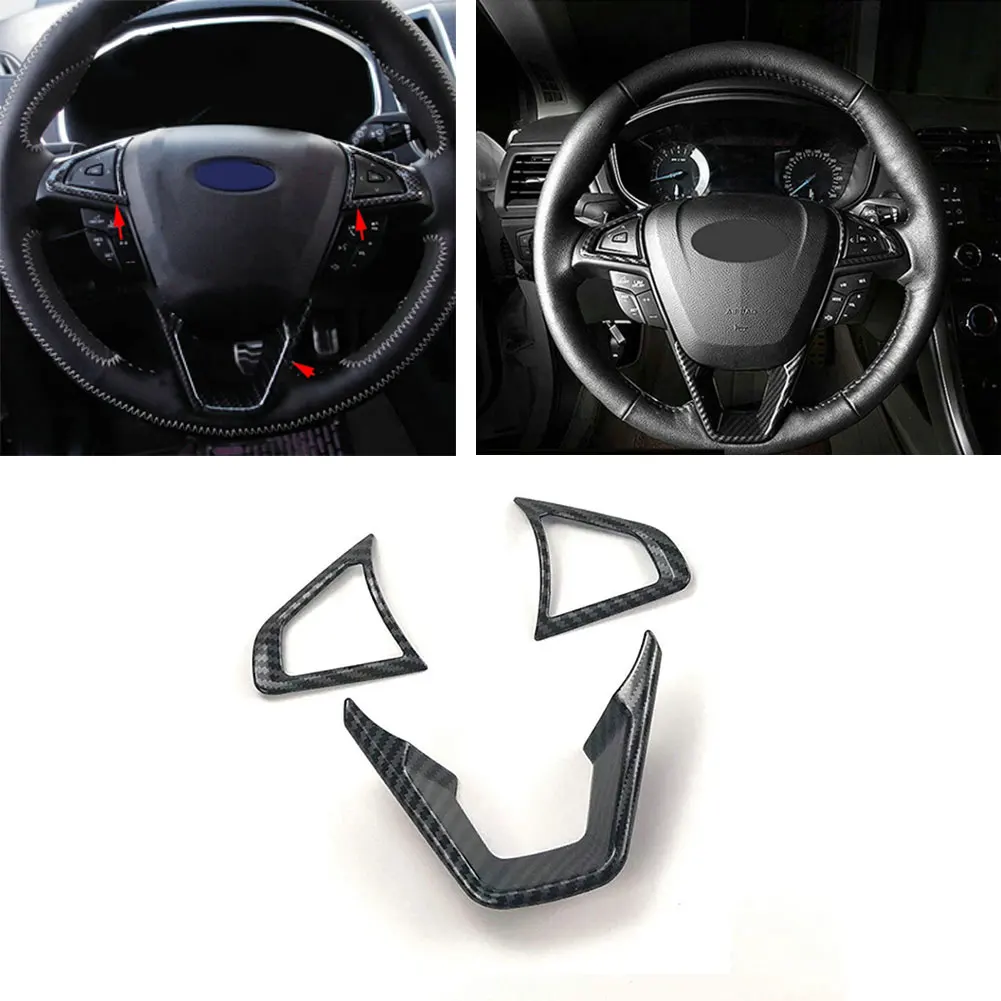 3Pcs Carbon Fiber Color Steering Wheel Cover For Ford Fusion For Mondeo Edge New Original High Quality Auto Parts Tools
3Pcs Carbon Fiber Color Steering Wheel Cover For Ford Fusion For Mondeo Edge New Original High Quality Auto Parts Tools