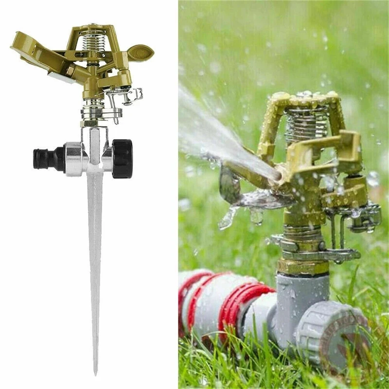 2Pcs Metal Pulsating Sprinkler Watering Sprinklers For Lawn Garden Golf Grass Impulse Spike Hose 360 Degree Garden Tools
2Pcs Metal Pulsating Sprinkler Watering Sprinklers For Lawn Garden Golf Grass Impulse Spike Hose 360 Degree Garden Tools