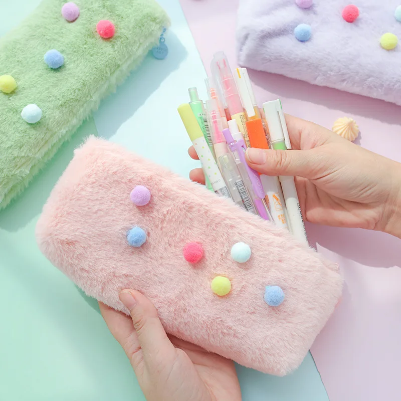 Velvet Cosmetic Bag Fur Ball Pen Bag Kawaii Makeup Pouch Soft Plush Zipper Pencil Case Large Capacity Cosmetic Storage Organizer
Velvet Cosmetic Bag Fur Ball Pen Bag Kawaii Makeup Pouch Soft Plush Zipper Pencil Case Large Capacity Cosmetic Storage Organizer