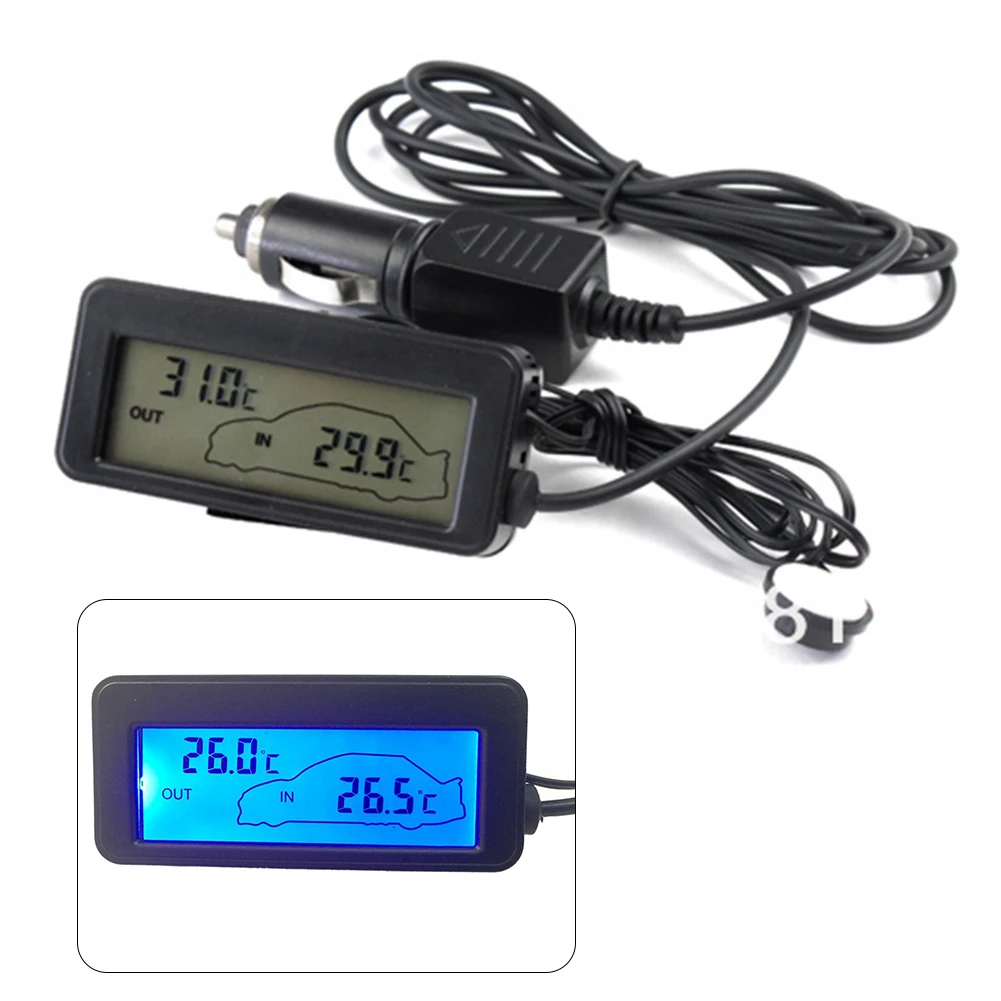 Car Thermometer 12v Digital Backlight LCD Car Inside And Outside Backlit Mini Thermometer Vehicle Display
Car Thermometer 12v Digital Backlight LCD Car Inside And Outside Backlit Mini Thermometer Vehicle Display