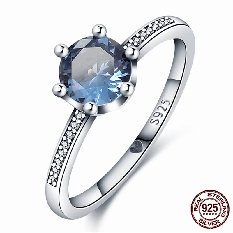 New 925 Sterling Silver Blue Gemstone Sparkling Crown Ring Original Engagement Wedding Crystal Ring Luxury Customized Jewelry
New 925 Sterling Silver Blue Gemstone Sparkling Crown Ring Original Engagement Wedding Crystal Ring Luxury Customized Jewelry
