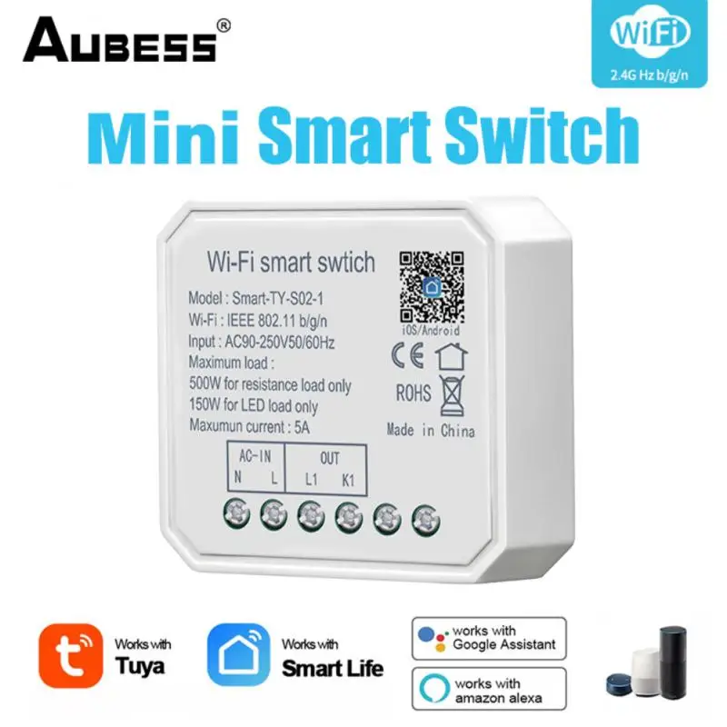 WiFi 1/2 Gang Smart Light Switch Mini Module Timing Smart Life APP Remote Control Works With Tuya Alexa Alice Home
WiFi 1/2 Gang Smart Light Switch Mini Module Timing Smart Life APP Remote Control Works With Tuya Alexa Alice Home