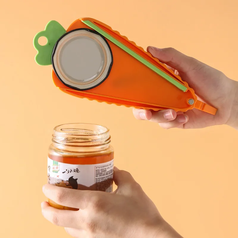 4 In 1 Carrot Bottle Opener Can Opener Multi-function Bottle Pryer Stainless Steel Cover Small Fresh Kitchen Cooking Accessories
4 In 1 Carrot Bottle Opener Can Opener Multi-function Bottle Pryer Stainless Steel Cover Small Fresh Kitchen Cooking Accessories