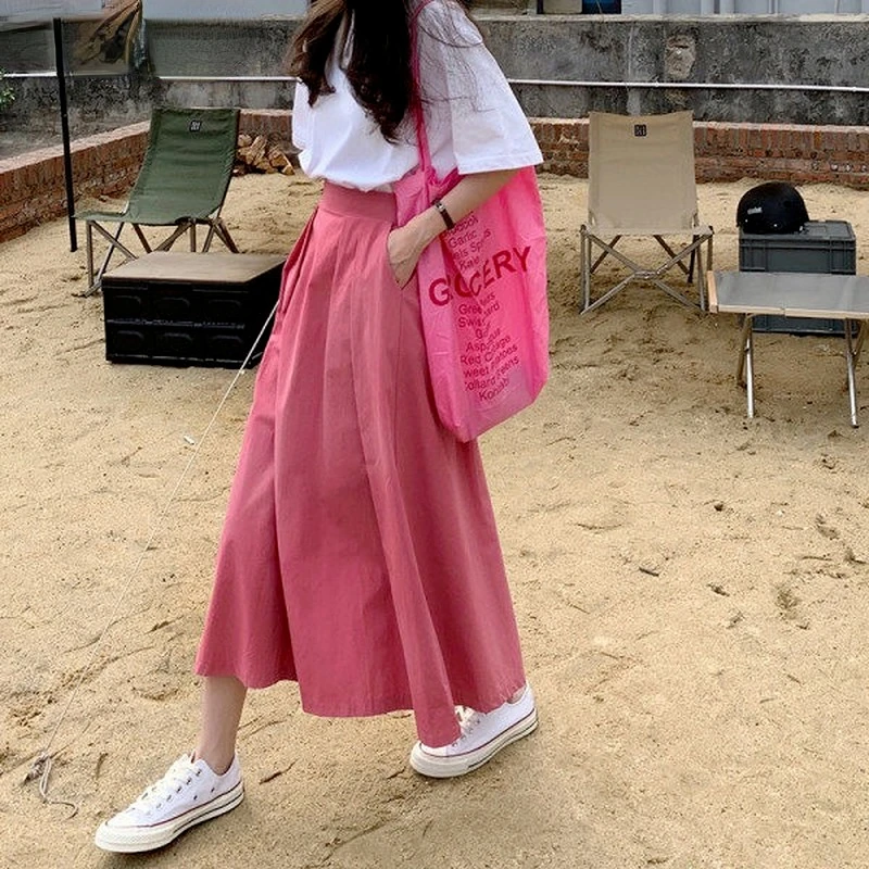2022New Style Woman Skirts Hign Waist Slim Fit A-line Pleated Jupe 2022 Faldas De Mujer Korean Fashion Casual Long Skirt 27f324
2022New Style Woman Skirts Hign Waist Slim Fit A-line Pleated Jupe 2022 Faldas De Mujer Korean Fashion Casual Long Skirt 27f324
