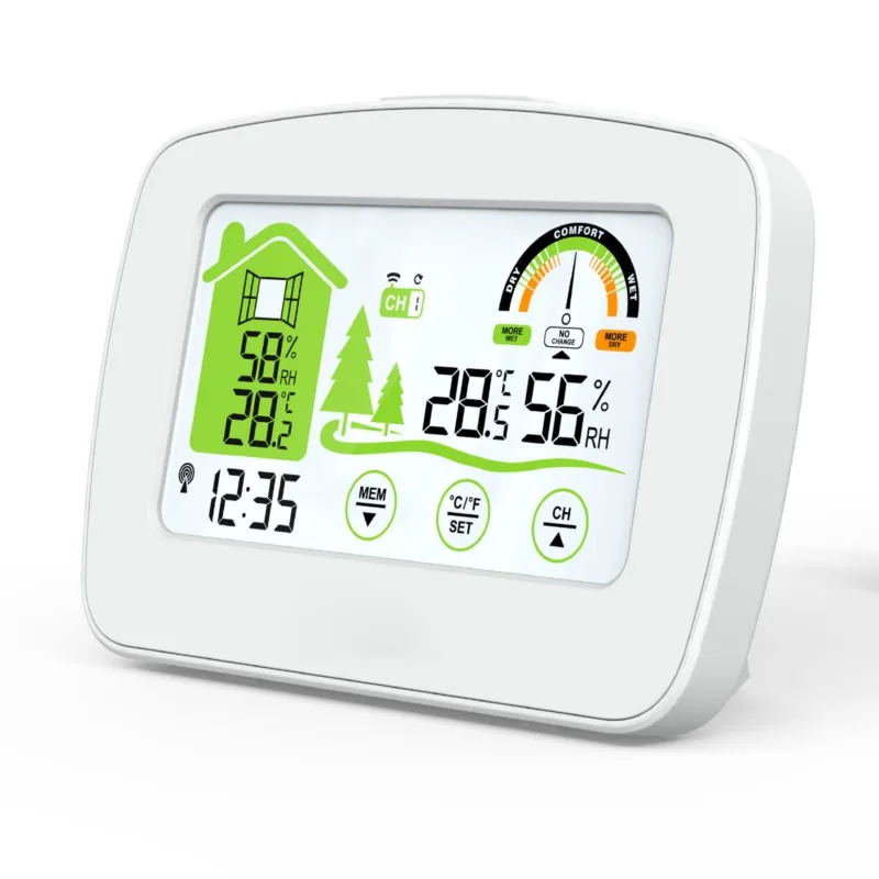 Electronic Wireless Transmission Indoor And Outdoor Temperature And Humidity Meter Intelligent Touch Screen Temperature Recorder
Electronic Wireless Transmission Indoor And Outdoor Temperature And Humidity Meter Intelligent Touch Screen Temperature Recorder