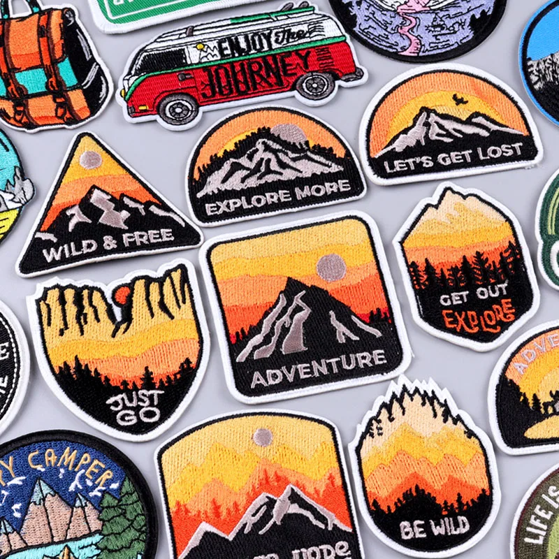 Mountain Adventure/Explore Patch Camping Embroidery Patch Iron On Patches For Clothing Thermoadhesive Patches On Clothes Badges
Mountain Adventure/Explore Patch Camping Embroidery Patch Iron On Patches For Clothing Thermoadhesive Patches On Clothes Badges