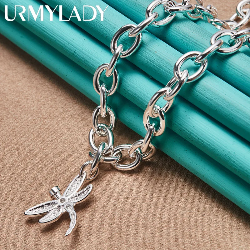 URMYLADY 925 Sterling Silver Dragonfly Charm Pendant Necklace For Women Wedding Celebration Engagement Party Fashion Jewelry
URMYLADY 925 Sterling Silver Dragonfly Charm Pendant Necklace For Women Wedding Celebration Engagement Party Fashion Jewelry