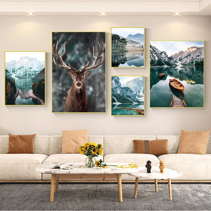 Nordic Snowing Landscape Forest Deer Vintage Posters Sticky HD Quality Poster Wall Art Painting Study Aesthetic Wall Painting
Nordic Snowing Landscape Forest Deer Vintage Posters Sticky HD Quality Poster Wall Art Painting Study Aesthetic Wall Painting