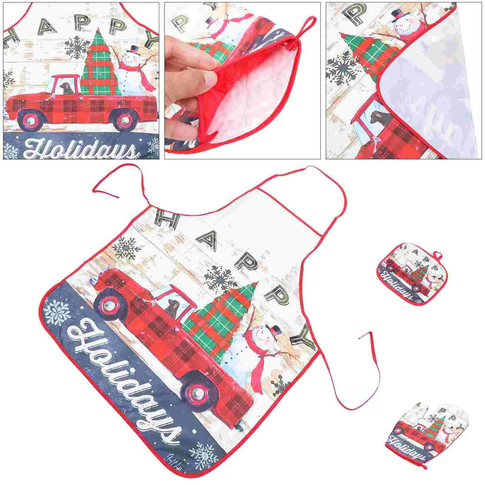 1 Set Adorable Beautiful Unique Xmas Glove Xmas Theme Apron Snowman Apron Fabric Apron
1 Set Adorable Beautiful Unique Xmas Glove Xmas Theme Apron Snowman Apron Fabric Apron