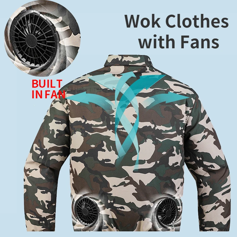 12V USB Cooling Work Clothes Air Conditioning Jacket with 2 Fans UV Resistant Cooling AC Fan for Summer High Temp Outdoor Work
12V USB Cooling Work Clothes Air Conditioning Jacket with 2 Fans UV Resistant Cooling AC Fan for Summer High Temp Outdoor Work