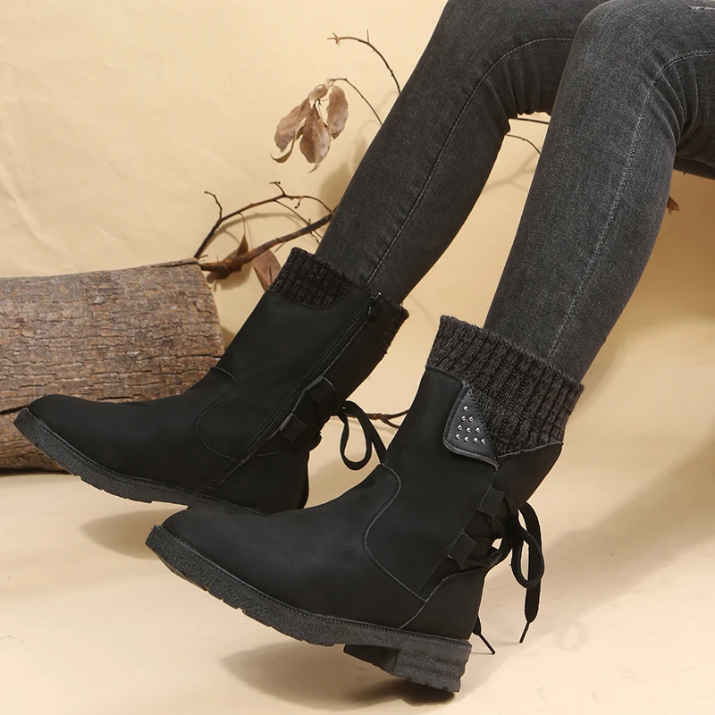 Новинка Осень/Зима 2022 ботинки большого размера с низким до средним каблуком женские ботинки со шнуровкой
Новинка Осень/Зима 2022 ботинки большого размера с низким до средним каблуком женские ботинки со шнуровкой