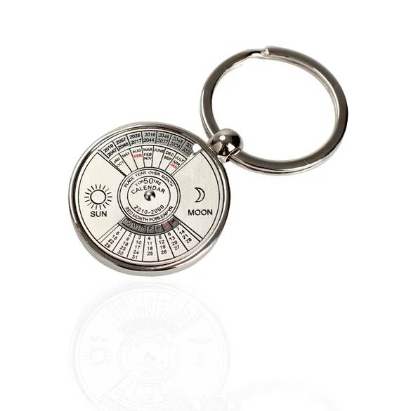 Hot Sell Mini 50 Years Perpetual Calendar Key Chain Unique Metal Car Key Holder Ring KeyChain Party Gift Key Holder Gift Jewelry
Hot Sell Mini 50 Years Perpetual Calendar Key Chain Unique Metal Car Key Holder Ring KeyChain Party Gift Key Holder Gift Jewelry