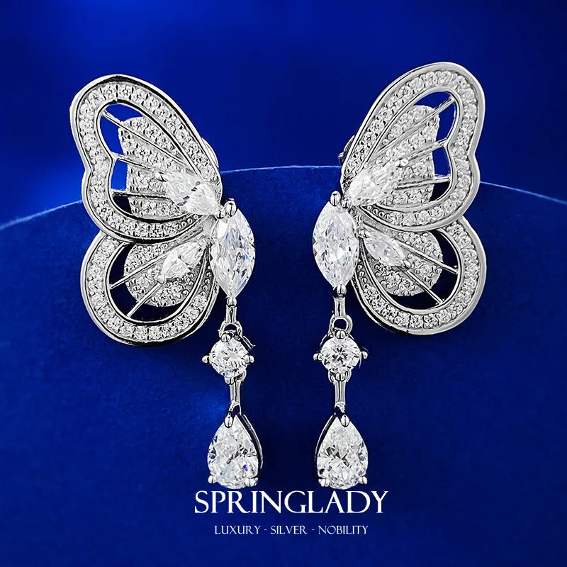 Женское ювелирное изделие из серебра 925 пробы, с искусственным муассанитом
Женское ювелирное изделие из серебра 925 пробы, с искусственным муассанитом