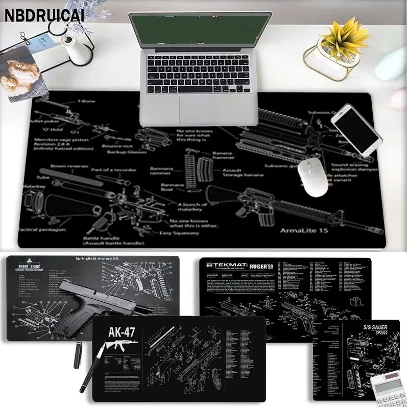 NBDRUICAI Gun Pattern Funny Durable Rubber Mouse Mat Pad Size For Keyboards Mat Mousepad For Boyfriend Gift
NBDRUICAI Gun Pattern Funny Durable Rubber Mouse Mat Pad Size For Keyboards Mat Mousepad For Boyfriend Gift
