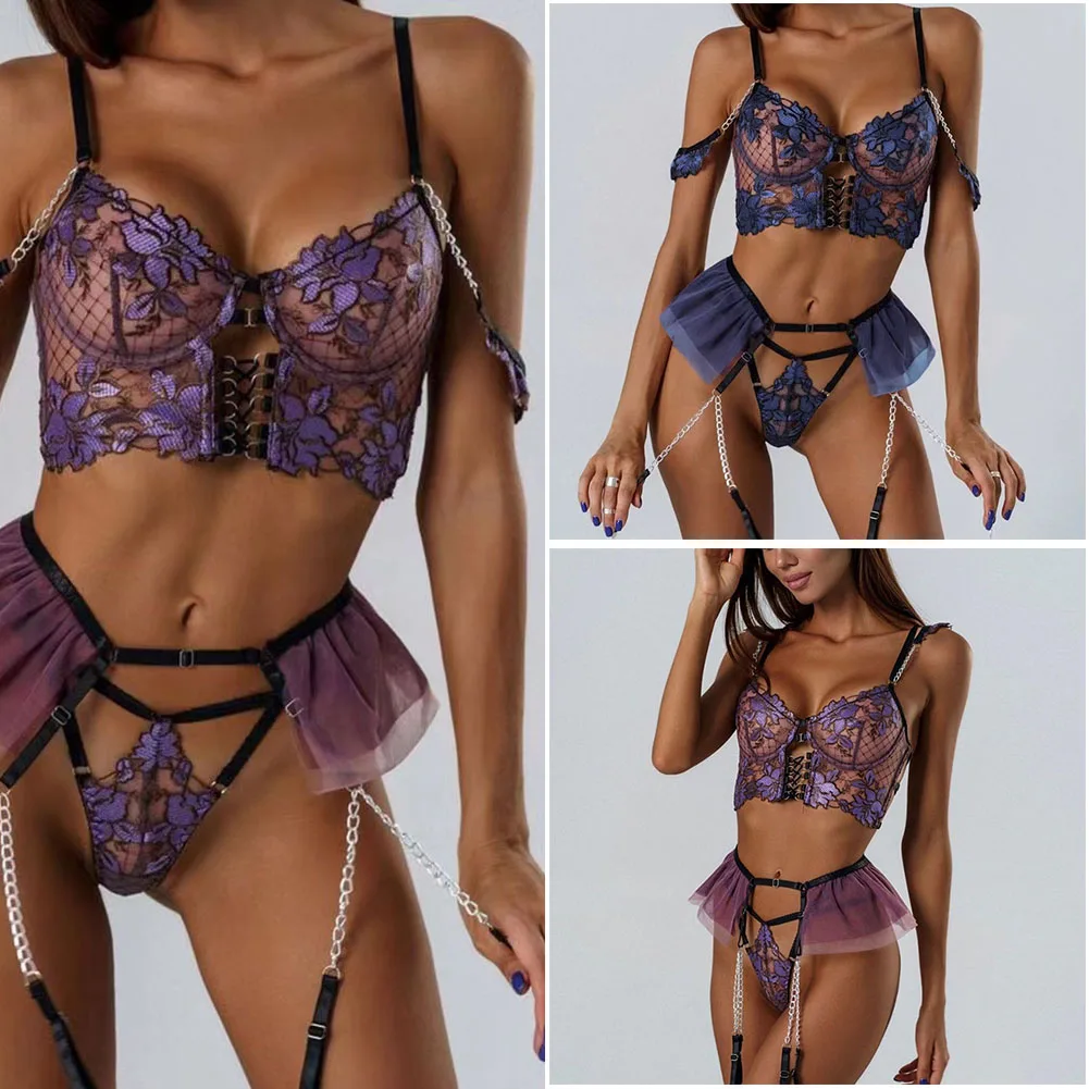 Женское синее/фиолетовое сексуальное нижнее белье с разрезом и цветами, стильные дышащие слизы, подходят под кожу
Женское синее/фиолетовое сексуальное нижнее белье с разрезом и цветами, стильные дышащие слизы, подходят под кожу