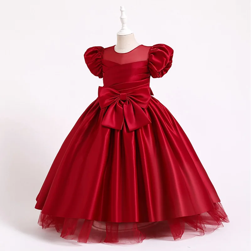 Children's Spring and Summer Girls' Walk Show Bowknot Pengpeng Princess Dress Bubble Sleeve Host Performance Dress
Children's Spring and Summer Girls' Walk Show Bowknot Pengpeng Princess Dress Bubble Sleeve Host Performance Dress