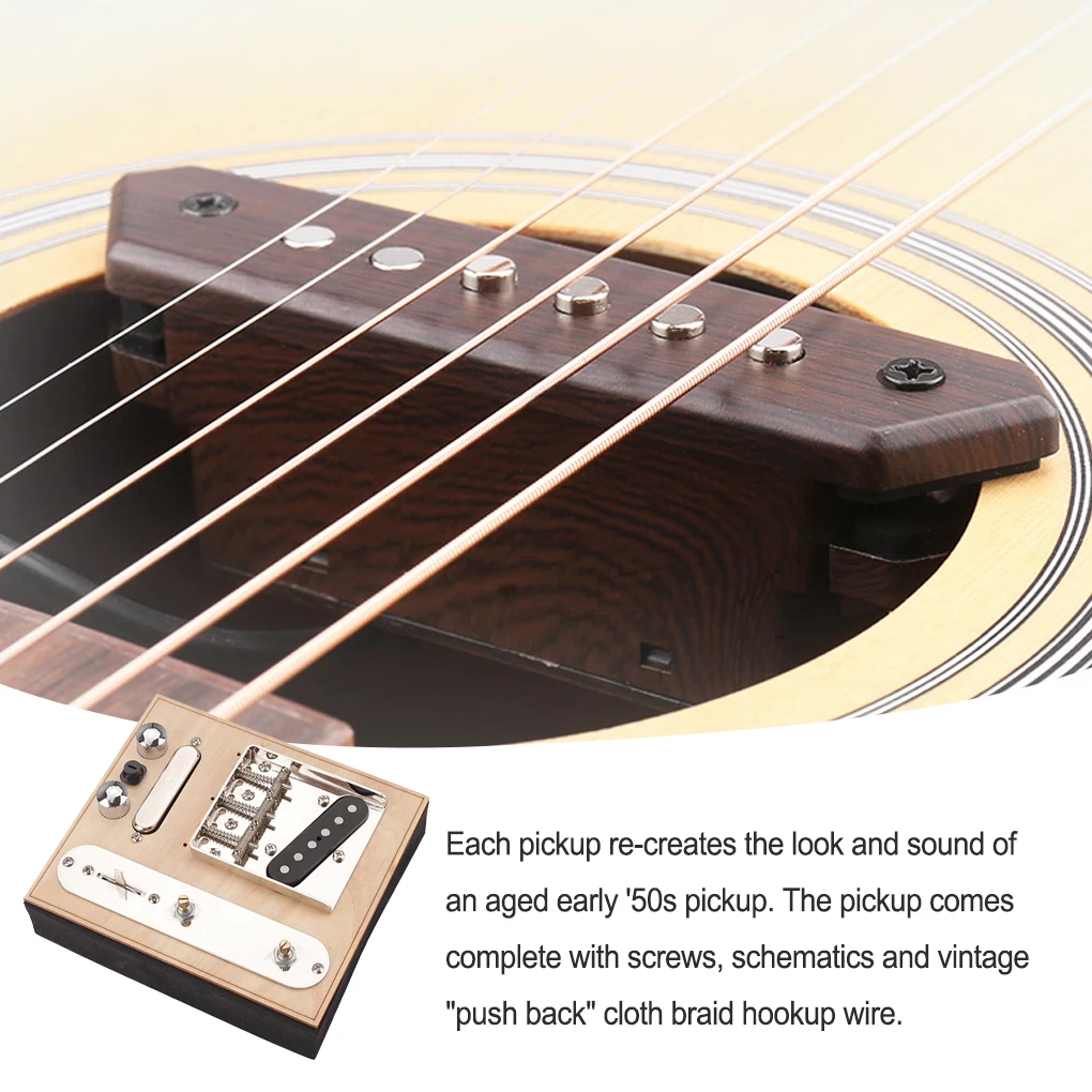 Pickup Set Neck Middle Bridge Single Coil Pickup Line Plate Kit Pickguard Adjustable Tone Control Knobs Saddle
Pickup Set Neck Middle Bridge Single Coil Pickup Line Plate Kit Pickguard Adjustable Tone Control Knobs Saddle