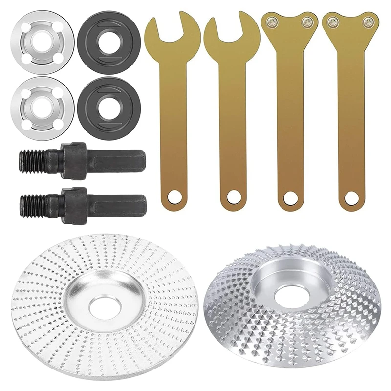 2Pcs Wood Grinding Wheel, Carving Abrasive Disc Angle Grinder Disc With Shank Arbor Mandrel Drill Adaptor Carving Tool
2Pcs Wood Grinding Wheel, Carving Abrasive Disc Angle Grinder Disc With Shank Arbor Mandrel Drill Adaptor Carving Tool