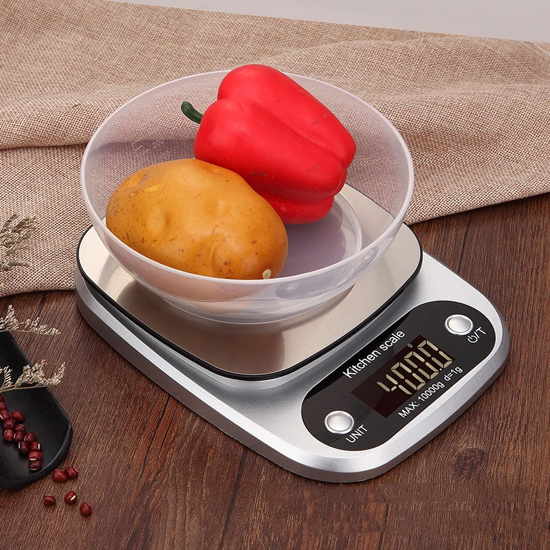 Digital Kitchen Scale 5kg/10kg Food Multi-Function Stainless Steel Balance LCD Display Measuring Grams Ounces Cooking Baking
Digital Kitchen Scale 5kg/10kg Food Multi-Function Stainless Steel Balance LCD Display Measuring Grams Ounces Cooking Baking