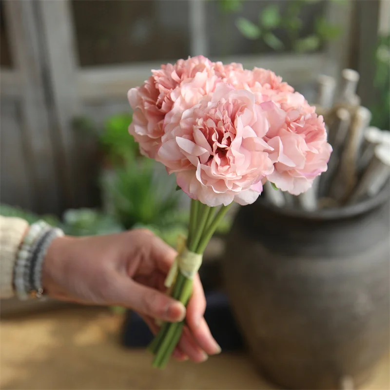 5pcs Artificial Peony Flowers Big Head for Wedding Decoration Silk Fake Flowers Bouquet for Home Decorative Room Aesthetic Decor
5pcs Artificial Peony Flowers Big Head for Wedding Decoration Silk Fake Flowers Bouquet for Home Decorative Room Aesthetic Decor