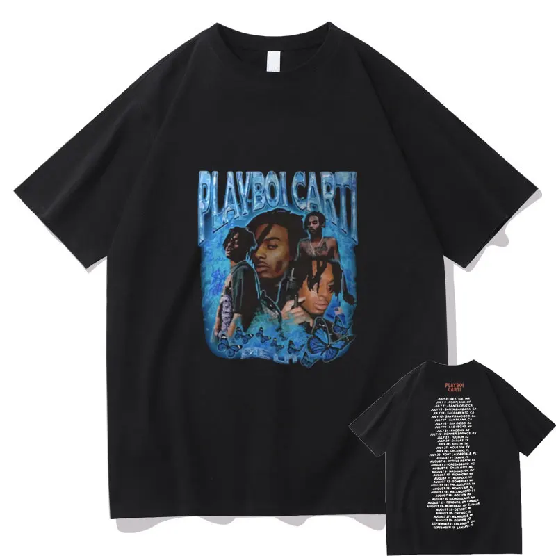 Rap Hip Hop Playboi Carti Letter Logo Double-sided Print Tshirt Tops Hot Sale 2022 New Men Women Fashion Style Tees Short Sleeve
Rap Hip Hop Playboi Carti Letter Logo Double-sided Print Tshirt Tops Hot Sale 2022 New Men Women Fashion Style Tees Short Sleeve
