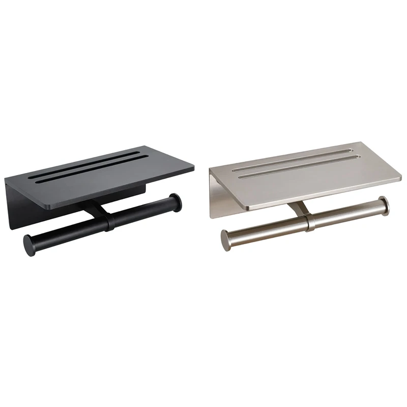 Toilet Paper Holder-Double Roll Toilet Paper Holder, Self-Adhesive Without Drilling Or Wall-Mounted Screws 
Toilet Paper Holder-Double Roll Toilet Paper Holder, Self-Adhesive Without Drilling Or Wall-Mounted Screws