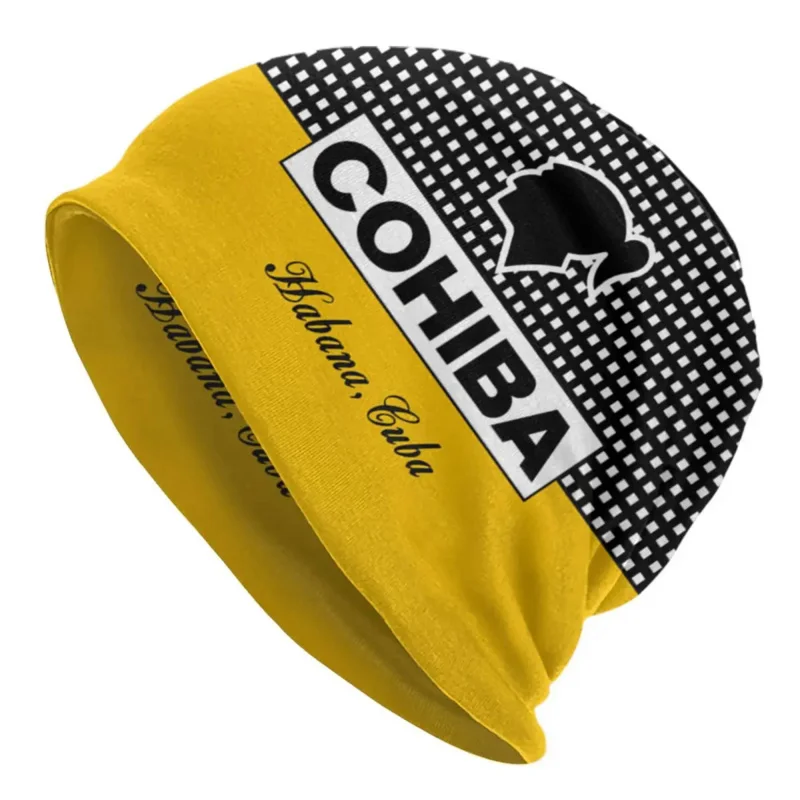Кубинские шапочки Cohiba, облегающие шапки, шапки для мужчин и женщин, модная зимняя теплая вязаная шапка унисекс, шапки для взрослых 
Кубинские шапочки Cohiba, облегающие шапки, шапки для мужчин и женщин, модная зимняя теплая вязаная шапка унисекс, шапки для взрослых