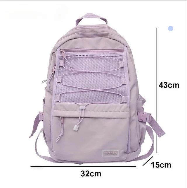 Backpack For Women 2024 New Solid Color Unisex Multi-Pocket Laptop School Bag Teenagers Girls
Backpack For Women 2024 New Solid Color Unisex Multi-Pocket Laptop School Bag Teenagers Girls