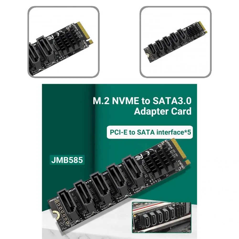 High Strength Anti-oxidation M.2 PCIE to SATA 3 5Ports Hard Drive Thin USB Converter Card for Server
High Strength Anti-oxidation M.2 PCIE to SATA 3 5Ports Hard Drive Thin USB Converter Card for Server