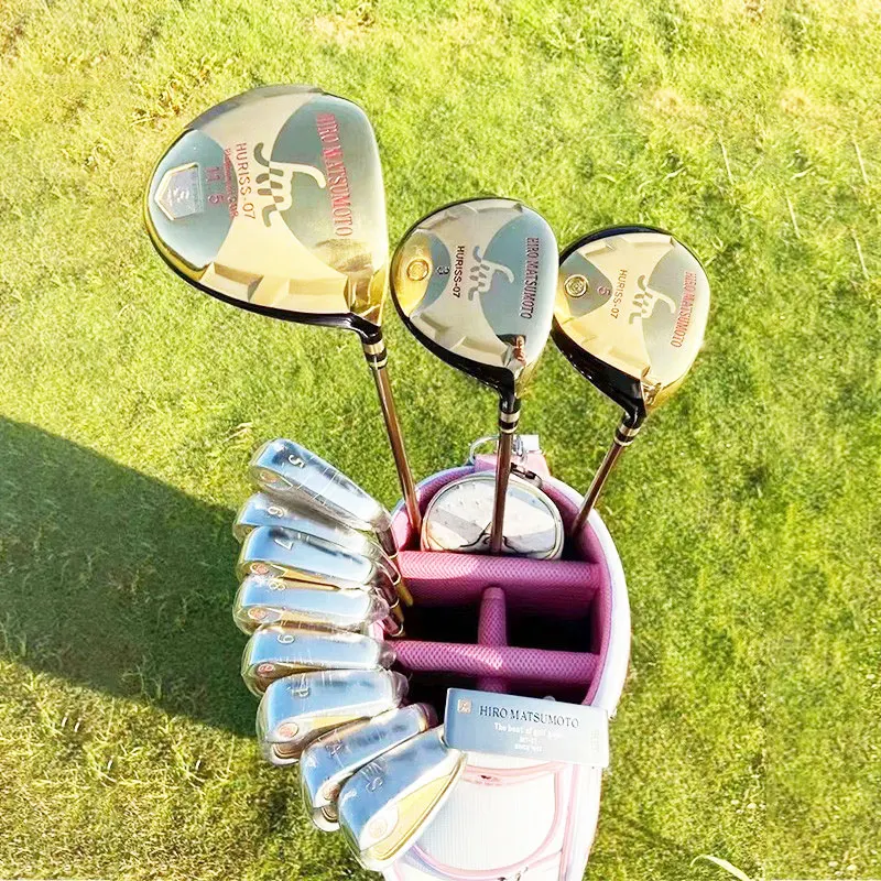 

Hiro Matsumoto womens Golf Clubs Driver 3 5 Wood Iron Putter Golf Complete Set Of Club Graphite Shaft HeadCover
