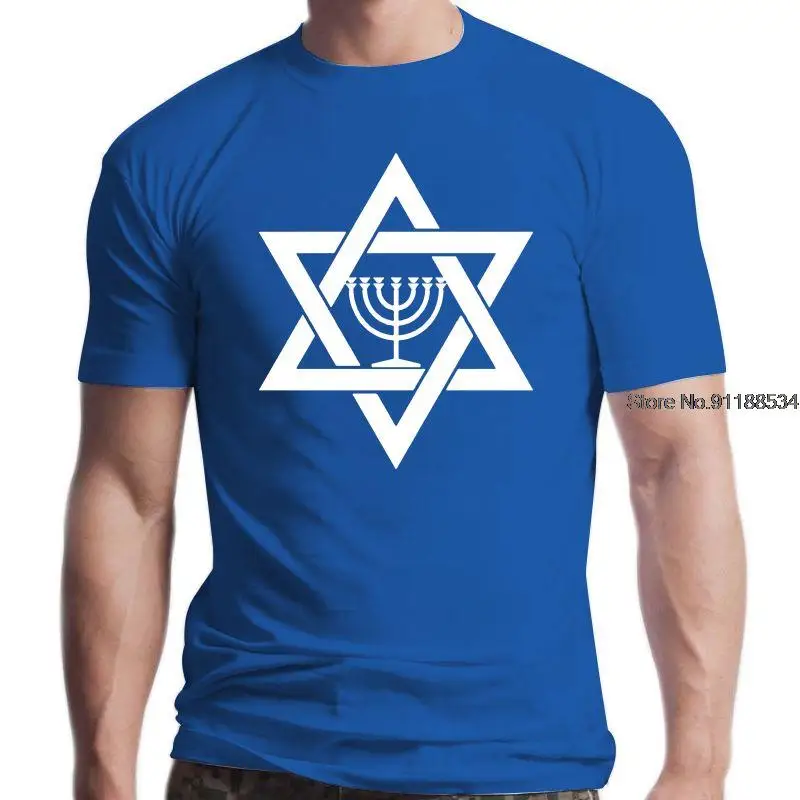 New Mens Jewish Menorah Relgion Star of David t shirt Design cotton O Neck Family Cute Building summer Formal shirt
New Mens Jewish Menorah Relgion Star of David t shirt Design cotton O Neck Family Cute Building summer Formal shirt