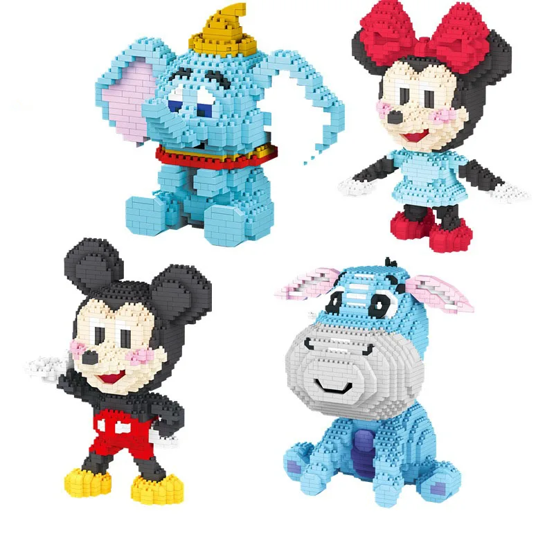 Disney Cartoon Anime Mickey Minnie Building Blocks Mini Brick Toys Dumbo Little Donkey Figures Boy Girl Toys Bule Children gift
Disney Cartoon Anime Mickey Minnie Building Blocks Mini Brick Toys Dumbo Little Donkey Figures Boy Girl Toys Bule Children gift