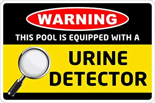 Предупреждение, этот бассейн оснащен детектором мочи, новый знак NS 246, виниловый знак Ретро-наклейка 
Предупреждение, этот бассейн оснащен детектором мочи, новый знак NS 246, виниловый знак Ретро-наклейка