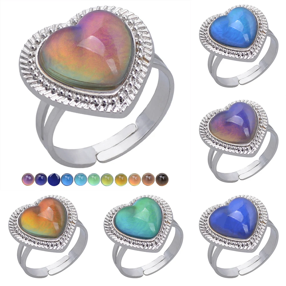 Кольцо женское с регулировкой температуры в виде сердца
Кольцо женское с регулировкой температуры в виде сердца